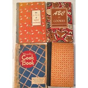 Lot 4 1950s &60s Cookbooks Recipe ABC’s of Spice Cookery & Cookies Metropolitan